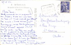 CPA Le Croisic La cuisine à bord des bateaux de peche