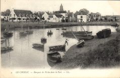 CPA Le Croisic Barques de Peche dans le Port 