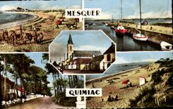 CPA Mesquer Quimiac Plage de Karcabellec Port de Karcabellec Le Bourg Plage de l'Anseria 