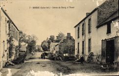 CPA Marsac Loire Inf Entree du Bourg à l'Ouest 