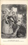 CPA En Bretagne vers 1850 Costumes de fete des femmes de Machecoul Loire Inf 