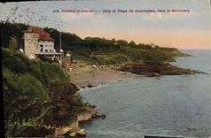 CPA Pornic Loire Inf Cote et Plage de Gourmalon vers la Birochere 