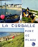CPSM La Turballe le port de peche le port de plaisance et la plage 