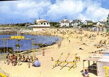 CPSM Le Croisic Loire Atl la plage 