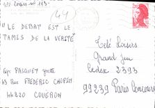 CPSM En Avion au dessus de Coueron Ecole des Ardillets 