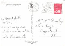 CPSM Avessac Loire Atlantique entree route de Plesse 