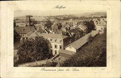 CPA Belfort panorama pris du Lion 