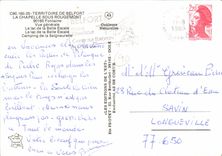 CPSM Territoire de Belfort la Chapelle sous Rougemont Fontaine vue generale le Lac de la belle Escal