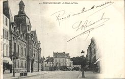 CPA Fontainebleau l'hotel de Ville 