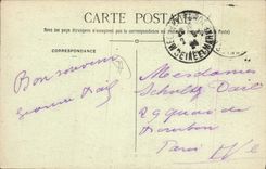 CPA Fleury en Biere facade du chateau et cour d'honneur 