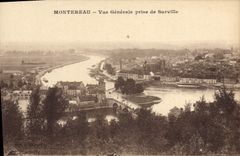 CPA Montereau vue generale prise de Surville 