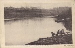 CPA Saacy sur Marne Bords de la Marne 