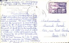 CPA Montigny sur Loing l'église la camping la baignade