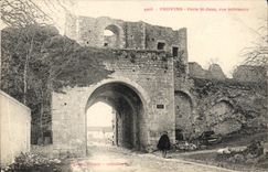 CPA Provins Porte St Jean vue interieure 
