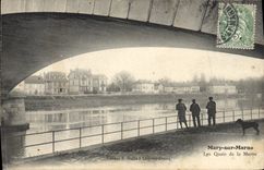 CPA Mary sur Marne Les Quais de la Marne 