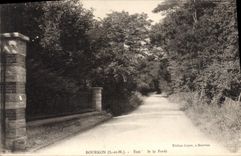 CPA Bourron S et M Entrée de la Foret 