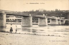 CPA Fontaine le Port Le pont 