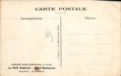 CPA Conde Ste Libiaire S et M Hotel Restaurant la pelouse