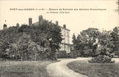 CPA Pont aux Dames S et M Maison de Retraite des Artiste Dramatiques Le Chateau Cote Sud 