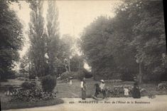CPA Marlotte Parc de l'hotel de la Renaissance 