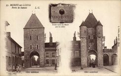 CPA Moret sur Loing Porte de Samois 