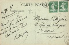 CPA Moret sur Loing S et M Les bords du loing barque promeneurs