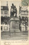 CPA Fontainebleau S et M Statue du General Damesme 