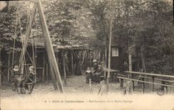 CPA Foret de Fontainebleau Etablissement de la Roche Eponge personnages enfants