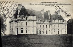 CPA Chateau de Francport ou ont logé les plénipotentiaires allemands venus solliciter l'armistice no