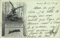 CPA Monument des Enfants de Provins 