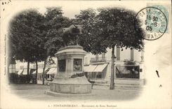CPA Fontainbleau Monument de Rosa Bonheur 