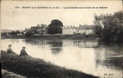 CPA Mary sur Marne S et M Les Chalets aux bords de la Marne 