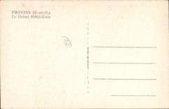 CPA Provins (S et M) Le Grand Hotel Dieu