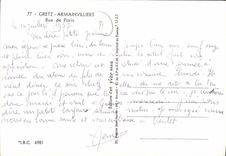 CPSM Gretz Armainvilliers Rue de Pairs
