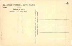 CPA Sospel Le Vieux Pont La Douche France Cote d'Azur