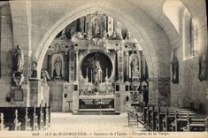 CPA Ile de Noirmoutier Interieur de L'Eglise
