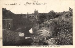 CPA Saint Laurent de la Salle (Vendee) Le Pont du Roc