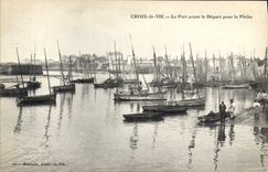 CPA Croix de Vie Le Port avant le Depart pour la Peche