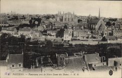 CPA Poitiers Panorama pris de Notre Dame des Dunes