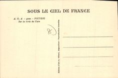 CPA Poitiers Sur les Bords du Clain