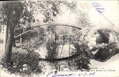CPA Environ de Limoges Nouvelle Passerelle vieux pont romain sur l'Aixette