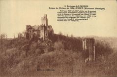 CPA Environs de Limoges Ruines du Chateau de Chalusset