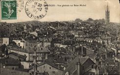 CPA Limoges Vue generale sur Saint Michel