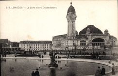 CPA Limoges La Gare et ses Dependances