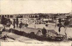 CPA Limoges Les Trois Ponts