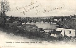 CPA Limoges Les Ponts Saint Martial National et Viaduc