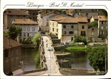 CPSM Limoges (Haute Vienne) Pont sur la Vienne et le vieux quartier
