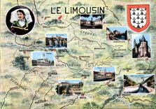CPSM Le Limousin Guéret Ussel Aubusson Limoges Brive Tulle Bort les Orgues