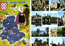 CPSM Haute Vienne Saint-Junien Bellac Le Dorat St-Leonard de Noblat Chalus Eymoutiers St-Yrieix Limo