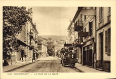 CPA Gerardmer La rue de la gare